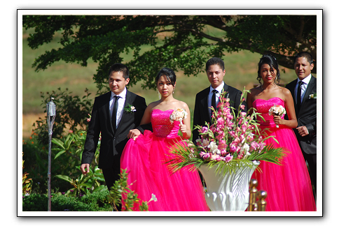 entrée des filles d'honneur