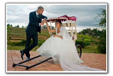 Mariage malgache poussepousse Colonnades