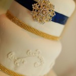 Broche sur gateau de mariage