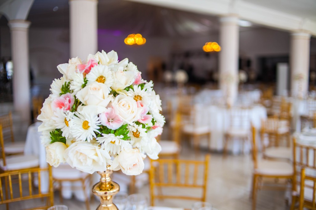 déco fleur colonnades