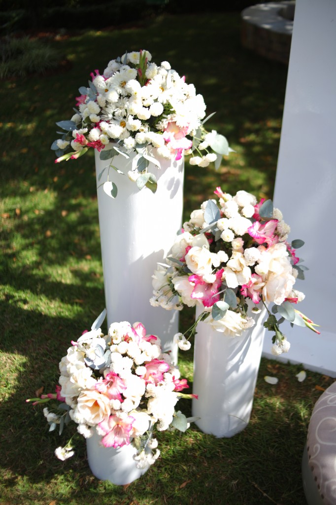 déco fleur jardin colonnades